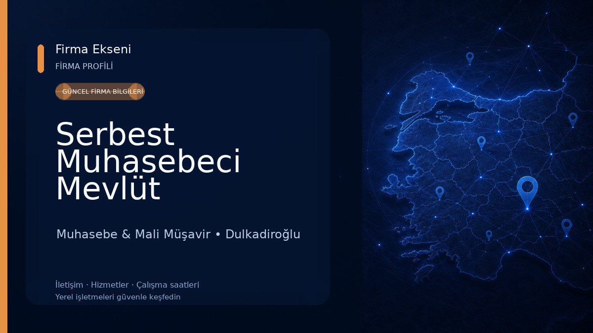 Serbest Muhasebeci Mevlüt Kantemur Muhasebe & Mali Müşavir