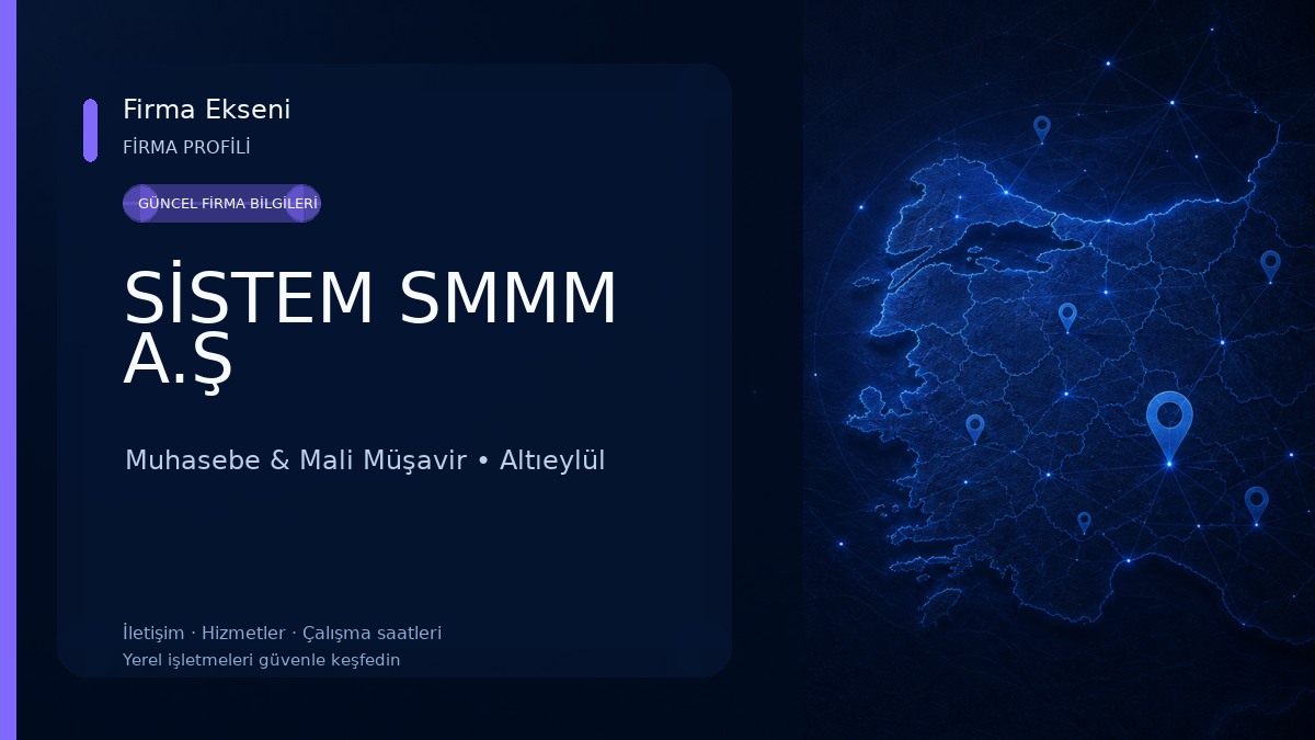 SİSTEM SMMM A.Ş Muhasebe & Mali Müşavir