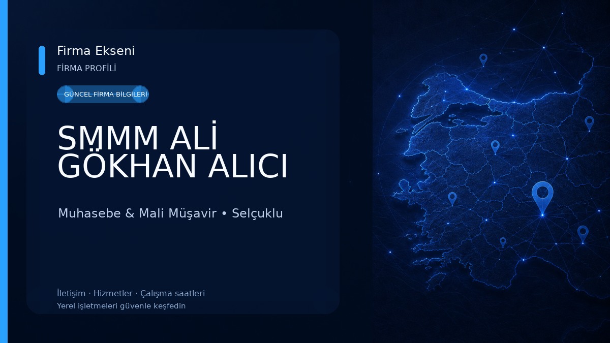 SMMM ALİ GÖKHAN ALICI Muhasebe & Mali Müşavir