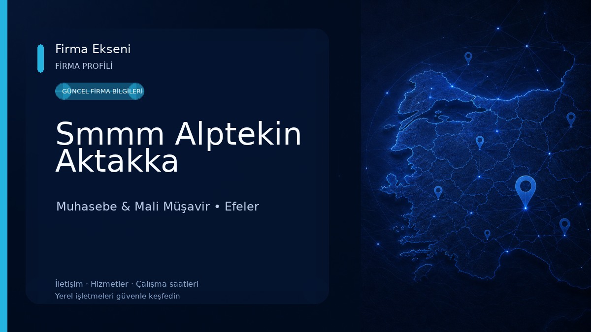 Smmm Alptekin Aktakka Muhasebe & Mali Müşavir