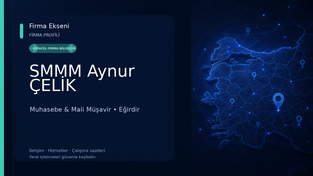 SMMM Aynur ÇELİK Muhasebe & Mali Müşavir
