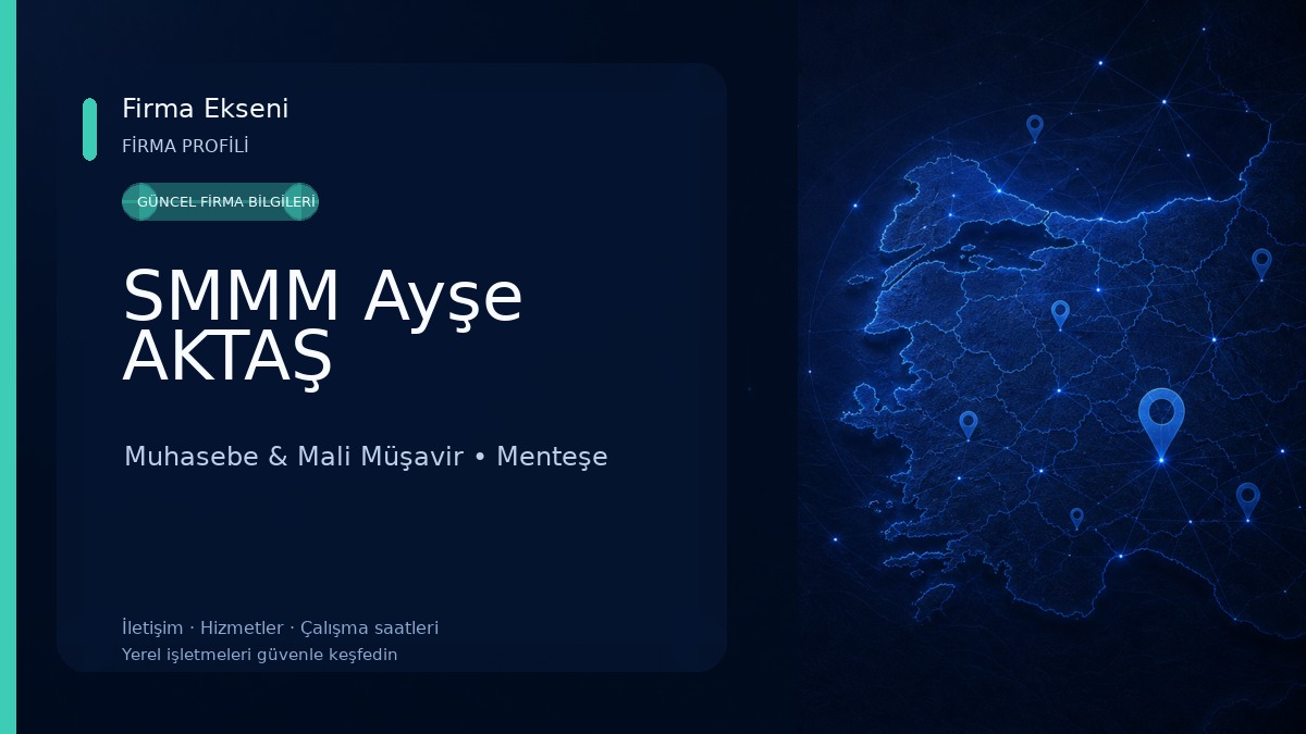 SMMM Ayşe AKTAŞ Muhasebe & Mali Müşavir