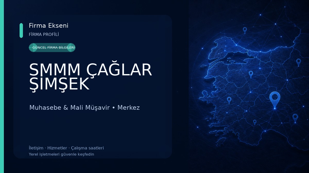 SMMM ÇAĞLAR ŞİMŞEK 