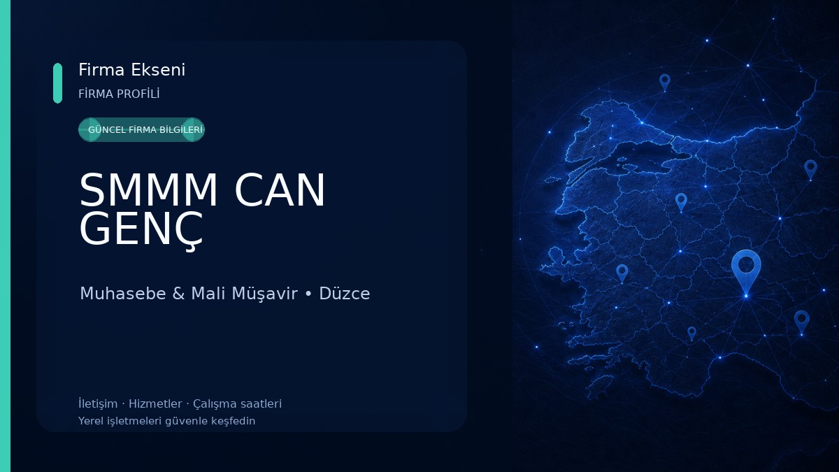 SMMM CAN GENÇ Muhasebe & Mali Müşavir