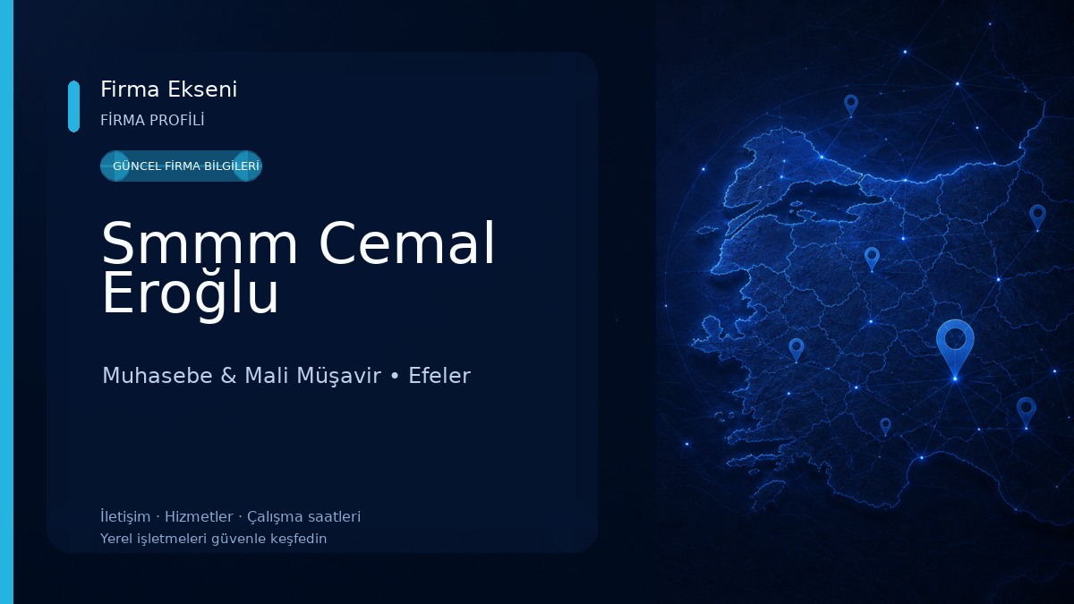 Smmm Cemal Eroğlu Muhasebe & Mali Müşavir