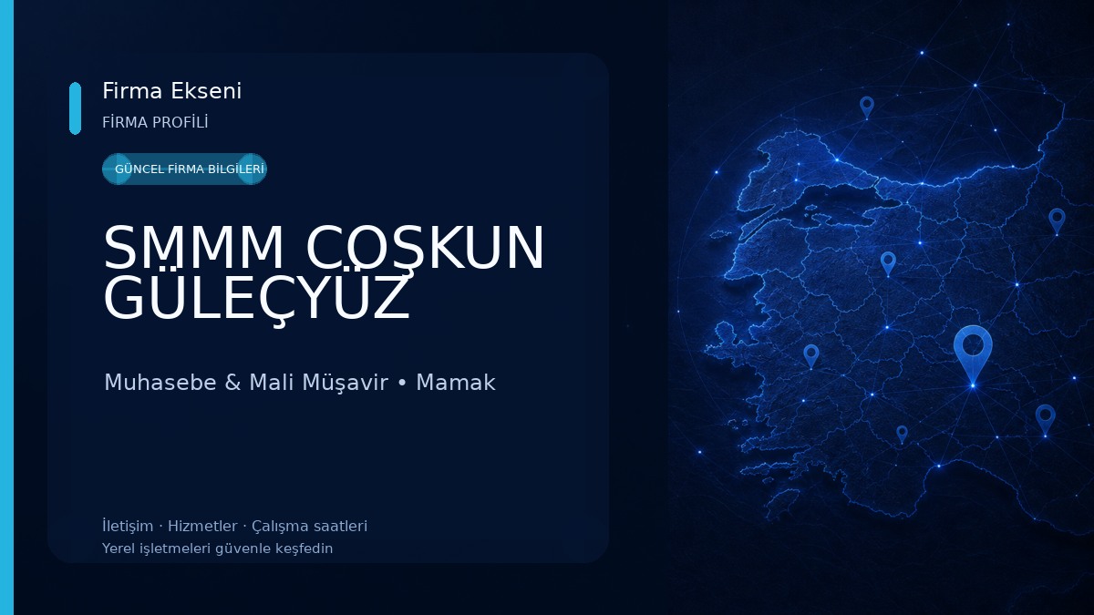 SMMM COŞKUN GÜLEÇYÜZ Muhasebe & Mali Müşavir
