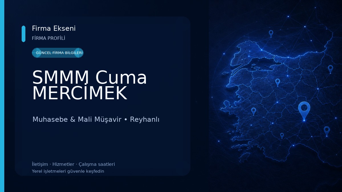 SMMM Cuma MERCİMEK Muhasebe & Mali Müşavir