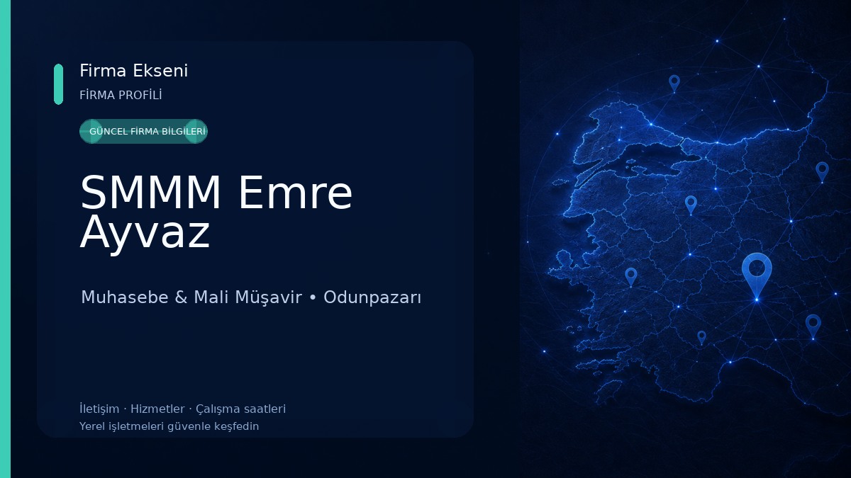 SMMM Emre Ayvaz Muhasebe & Mali Müşavir