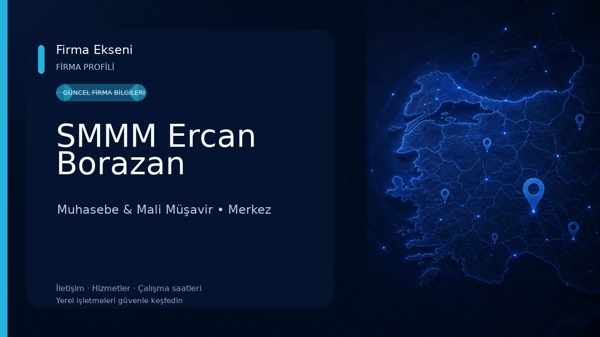 SMMM Ercan Borazan Muhasebe & Mali Müşavir
