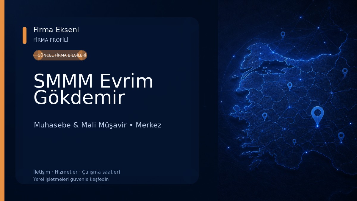 SMMM Evrim Gökdemir Muhasebe & Mali Müşavir