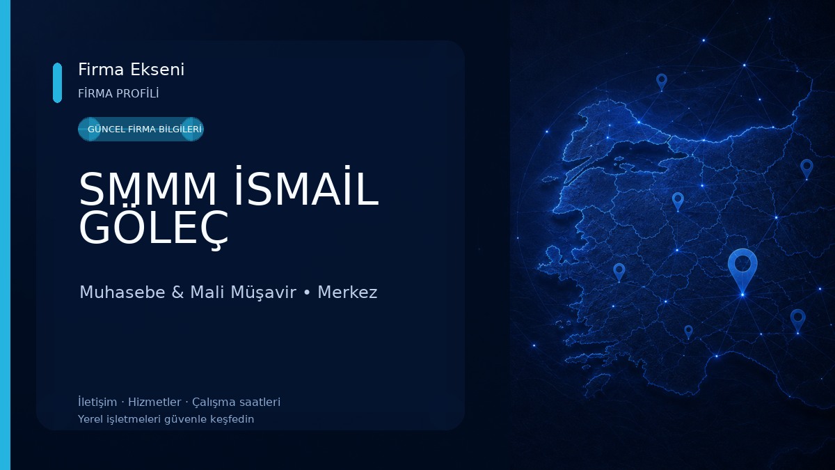 SMMM İSMAİL GÖLEÇ