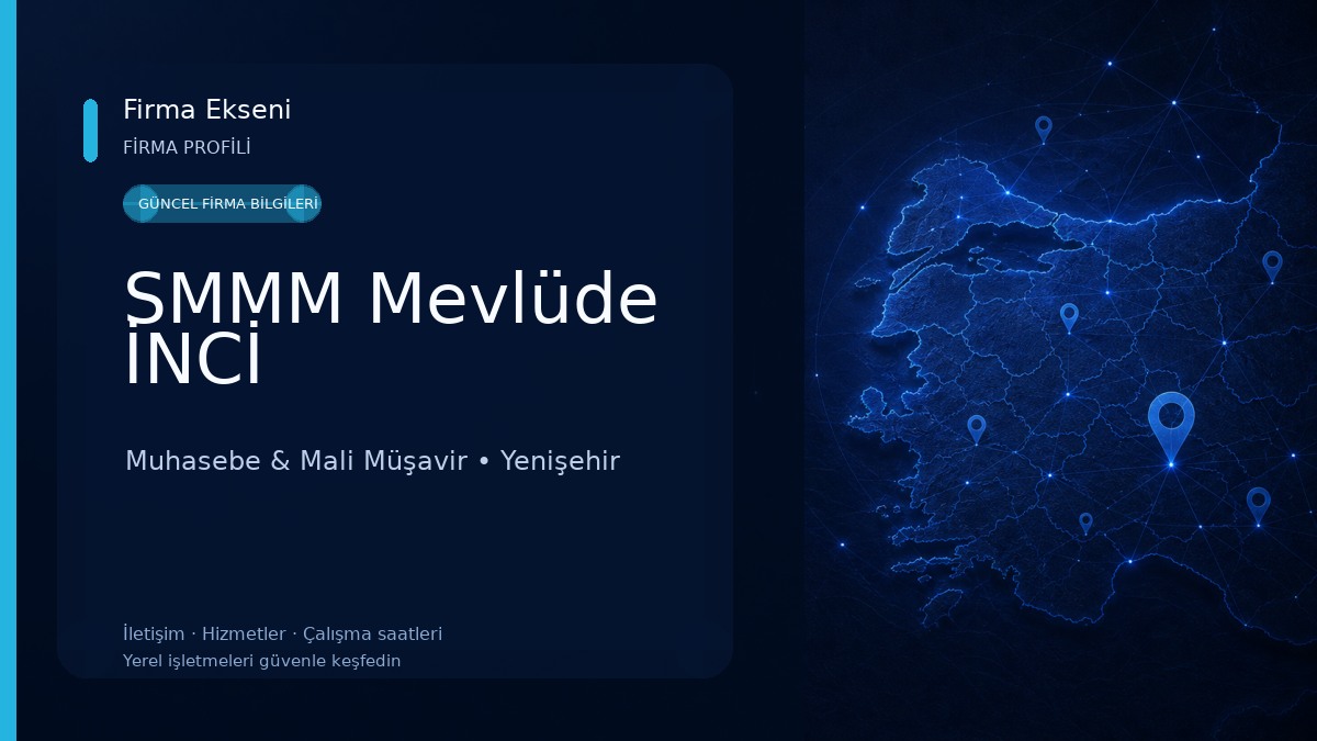 SMMM Mevlüde İNCİ Muhasebe & Mali Müşavir