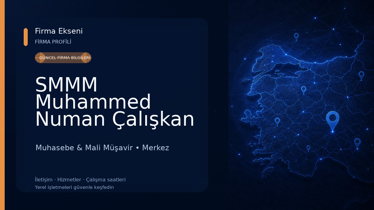 SMMM Muhammed Numan Çalışkan 
