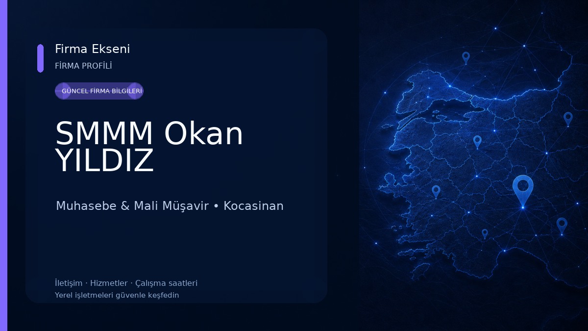 SMMM Okan YILDIZ Muhasebe & Mali Müşavir