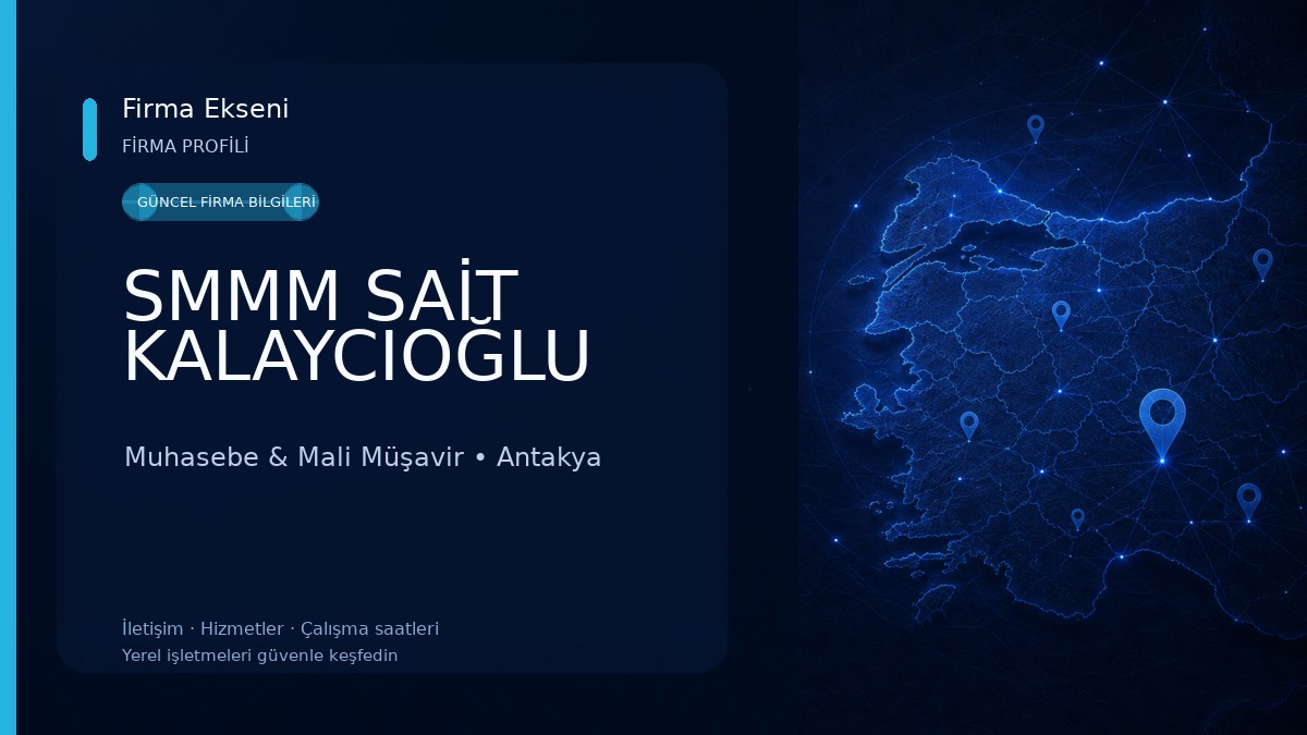 SMMM SAİT KALAYCIOĞLU Muhasebe & Mali Müşavir