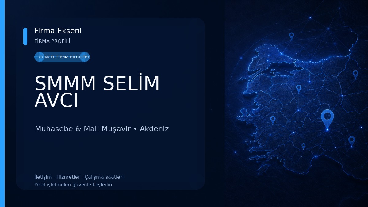 SMMM SELİM AVCI Muhasebe & Mali Müşavir