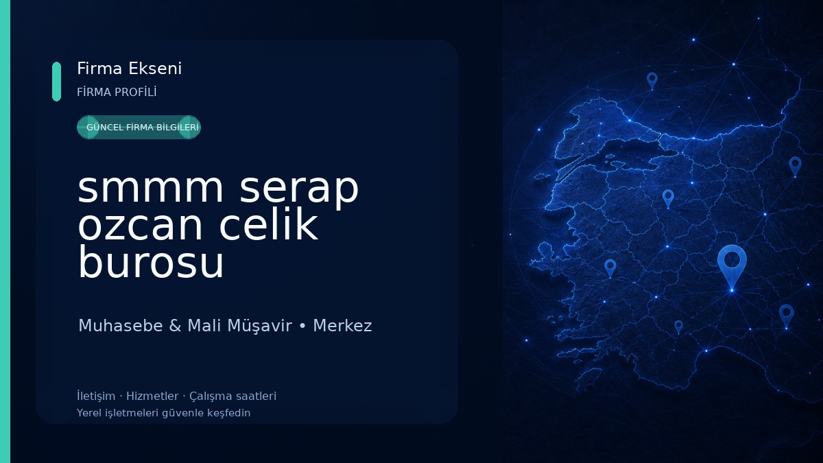 smmm serap ozcan celik burosu 