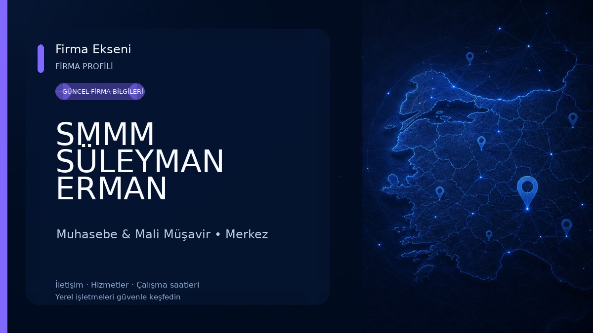 SMMM SÜLEYMAN ERMAN 