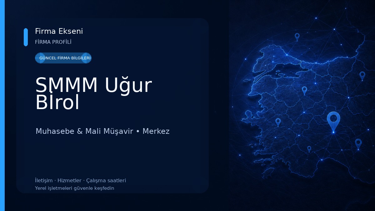 SMMM Uğur Bİrol 