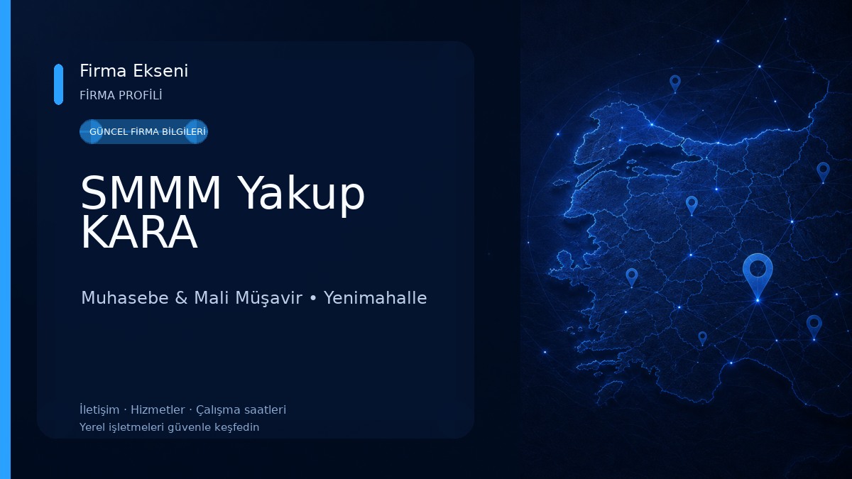 SMMM Yakup KARA Muhasebe & Mali Müşavir