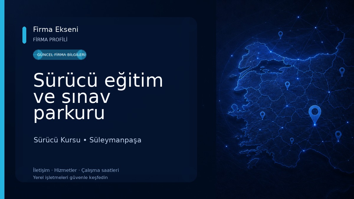 Sürücü eğitim ve sınav parkuru Sürücü Kursu