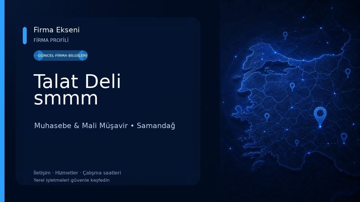 Talat Deli smmm Muhasebe & Mali Müşavir