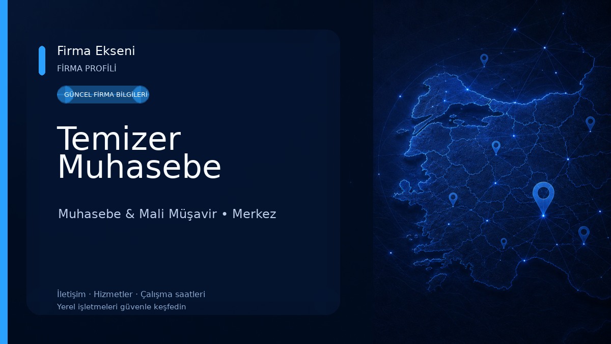 Temizer Muhasebe Muhasebe & Mali Müşavir