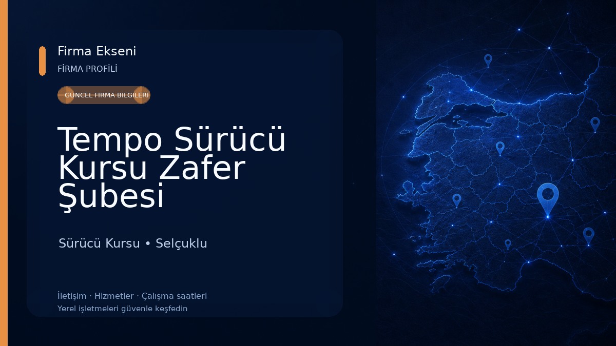 Tempo Sürücü Kursu Zafer Şubesi