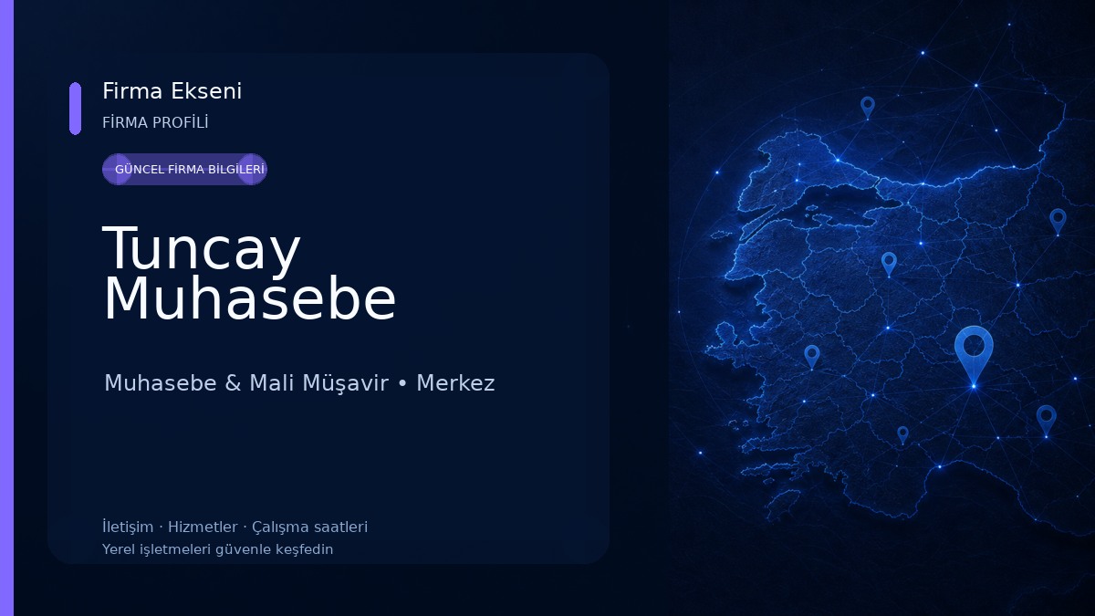 Tuncay Muhasebe Muhasebe & Mali Müşavir