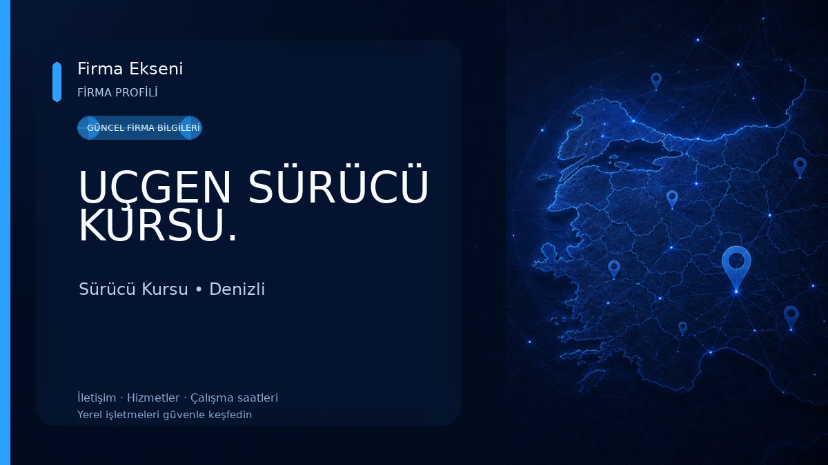 UÇGEN SÜRÜCÜ KURSU. Sürücü Kursu