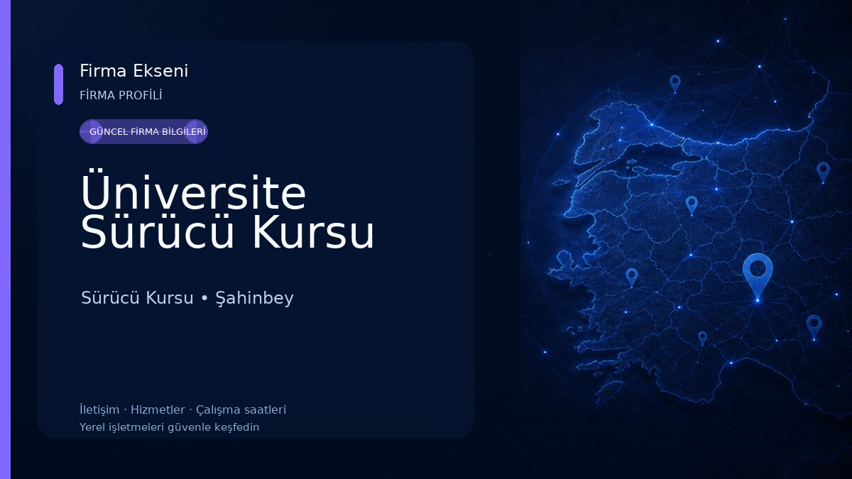 Üniversite Sürücü Kursu Sürücü Kursu