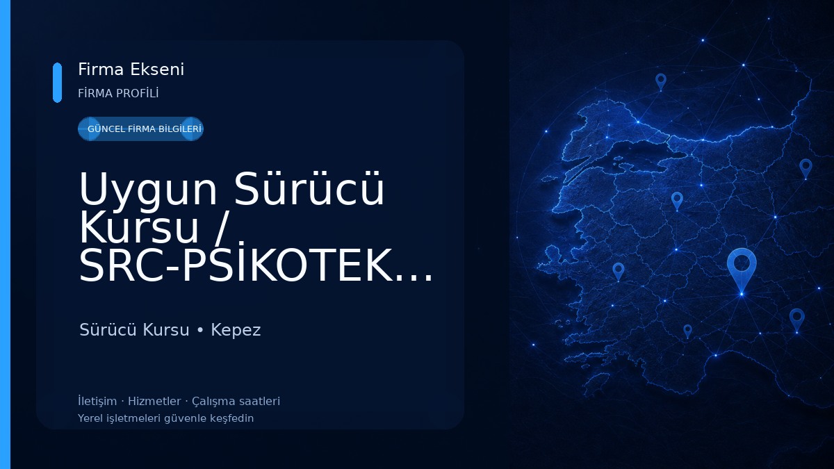 Uygun Sürücü Kursu / SRC-PSİKOTEKNİK / VARSAK Sürücü Kursu
