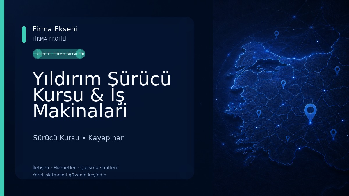 Yıldırım Sürücü Kursu & İş Makinalari Diyarbakır Ehliyet Sürücü Kursu