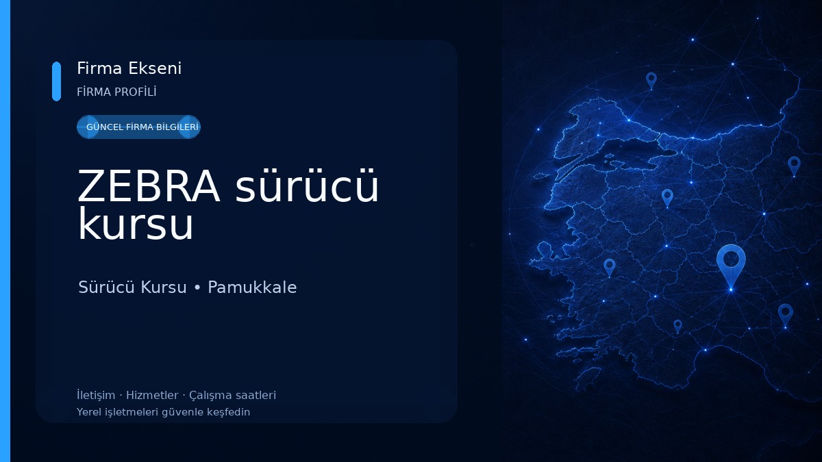 ZEBRA sürücü kursu Sürücü Kursu